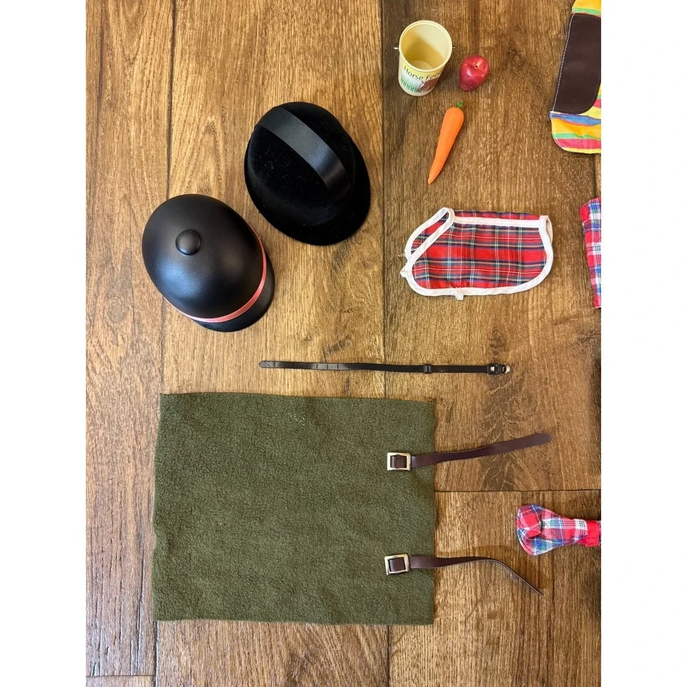 Our Generation Battat 18 Inch Doll‎ Horse Lot Blanket Helmet Food Accessories.